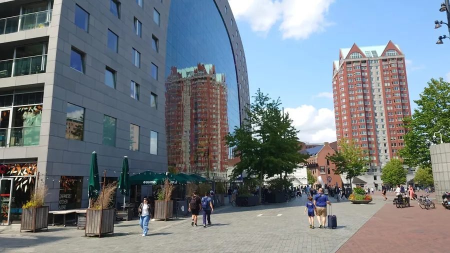 Cube Houses with Markthal, Rotterdam Cube Houses with Markthal, Rotterdam