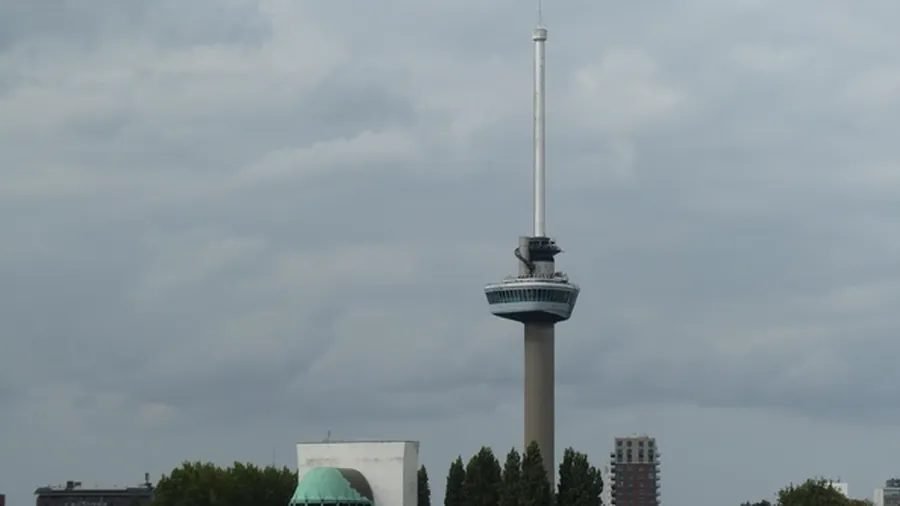 The Euromast observation tower in Rotterdam, seen from across Het Park The Euromast observation tower in Rotterdam, seen from across Het Park